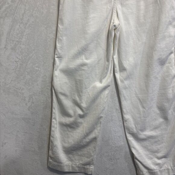 Free People Women's Abby Pleated Baggy Chino High Rise Pants Size 2 Cream Ivory - Picture 10 of 14